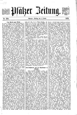 Pfälzer Zeitung Freitag 6. Oktober 1876