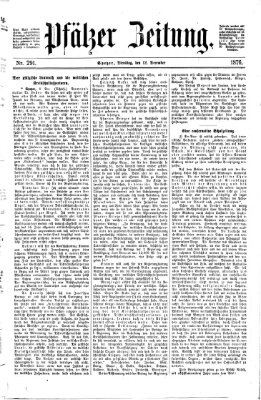 Pfälzer Zeitung Dienstag 12. Dezember 1876