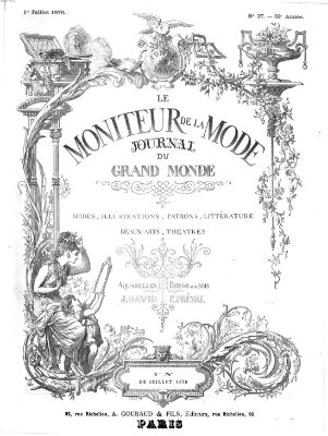 Le Moniteur de la mode Samstag 1. Juli 1876