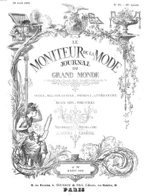 Le Moniteur de la mode Samstag 12. August 1876