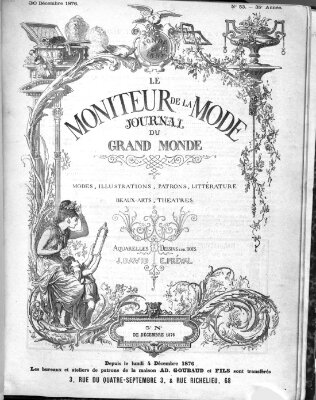 Le Moniteur de la mode Samstag 30. Dezember 1876