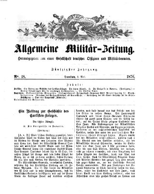 Allgemeine Militär-Zeitung Mittwoch 3. Mai 1876