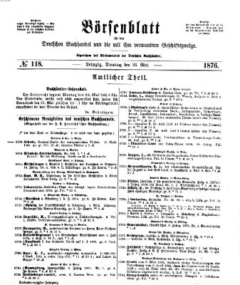 Börsenblatt für den deutschen Buchhandel Dienstag 23. Mai 1876