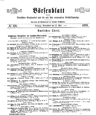 Börsenblatt für den deutschen Buchhandel Samstag 27. Mai 1876