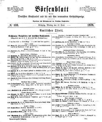 Börsenblatt für den deutschen Buchhandel Montag 12. Juni 1876