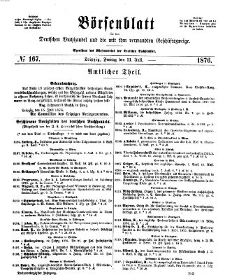 Börsenblatt für den deutschen Buchhandel Freitag 21. Juli 1876