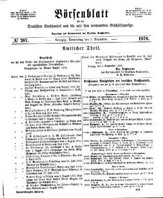 Börsenblatt für den deutschen Buchhandel Donnerstag 7. September 1876