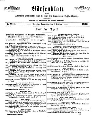 Börsenblatt für den deutschen Buchhandel Donnerstag 5. Oktober 1876