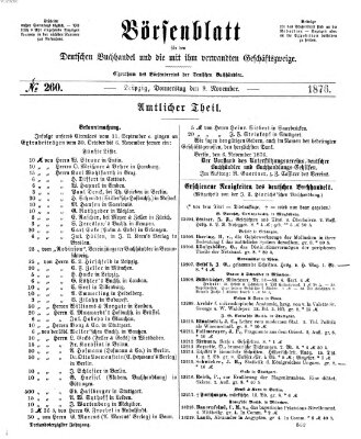 Börsenblatt für den deutschen Buchhandel Donnerstag 9. November 1876