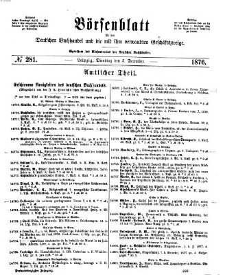 Börsenblatt für den deutschen Buchhandel Dienstag 5. Dezember 1876