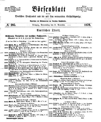 Börsenblatt für den deutschen Buchhandel Donnerstag 21. Dezember 1876