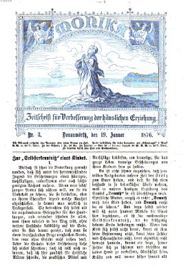 Katholische Schulzeitung (Bayerische Schulzeitung) Mittwoch 19. Januar 1876