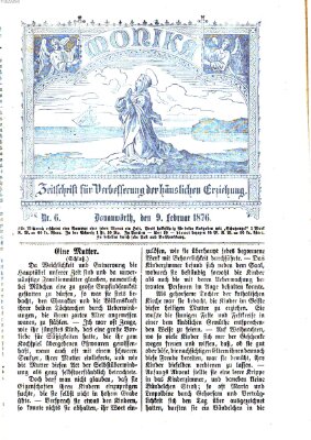 Katholische Schulzeitung (Bayerische Schulzeitung) Mittwoch 9. Februar 1876