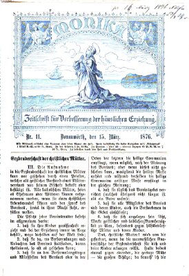 Katholische Schulzeitung (Bayerische Schulzeitung) Mittwoch 15. März 1876