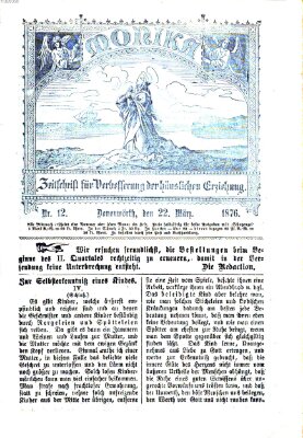 Katholische Schulzeitung (Bayerische Schulzeitung) Mittwoch 22. März 1876