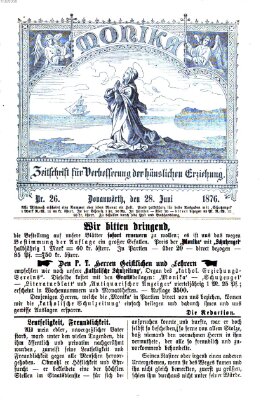 Katholische Schulzeitung (Bayerische Schulzeitung) Mittwoch 28. Juni 1876