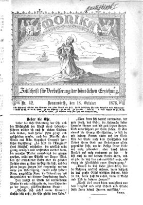 Katholische Schulzeitung (Bayerische Schulzeitung) Mittwoch 18. Oktober 1876