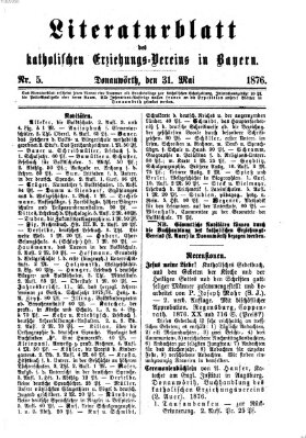 Katholische Schulzeitung (Bayerische Schulzeitung) Mittwoch 31. Mai 1876