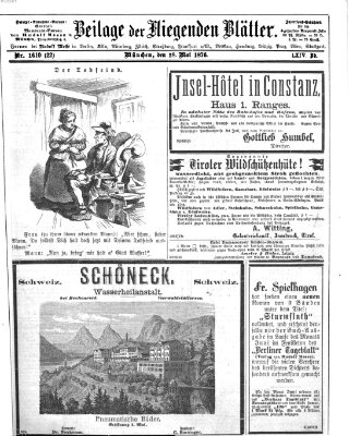 Fliegende Blätter Sonntag 28. Mai 1876