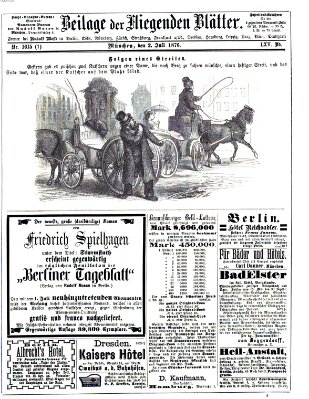 Fliegende Blätter Sonntag 2. Juli 1876