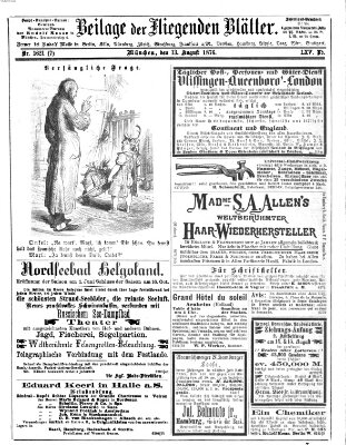 Fliegende Blätter Sonntag 13. August 1876