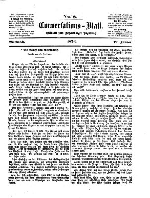 Regensburger Conversations-Blatt (Regensburger Tagblatt) Mittwoch 19. Januar 1876