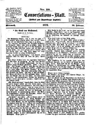 Regensburger Conversations-Blatt (Regensburger Tagblatt) Mittwoch 16. Februar 1876