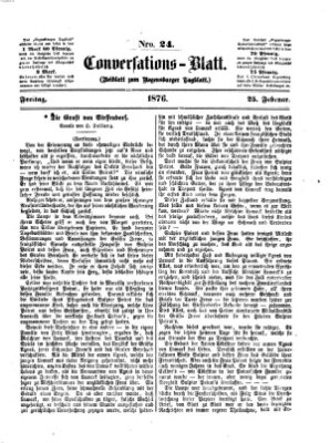 Regensburger Conversations-Blatt (Regensburger Tagblatt) Freitag 25. Februar 1876