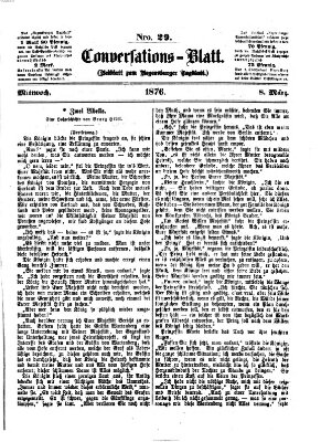 Regensburger Conversations-Blatt (Regensburger Tagblatt) Mittwoch 8. März 1876