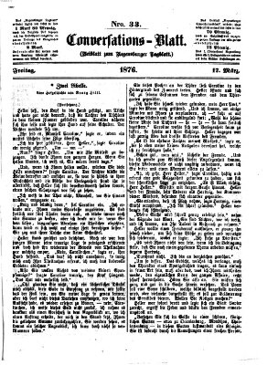 Regensburger Conversations-Blatt (Regensburger Tagblatt) Freitag 17. März 1876