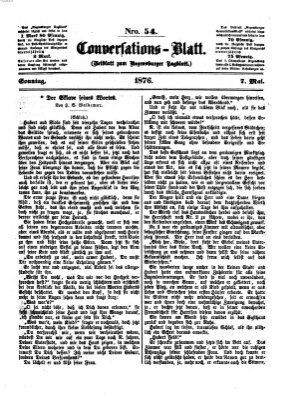 Regensburger Conversations-Blatt (Regensburger Tagblatt) Sonntag 7. Mai 1876