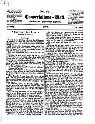 Regensburger Conversations-Blatt (Regensburger Tagblatt) Freitag 12. Mai 1876