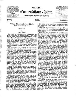 Regensburger Conversations-Blatt (Regensburger Tagblatt) Freitag 13. Oktober 1876