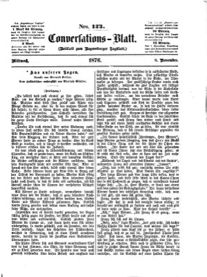 Regensburger Conversations-Blatt (Regensburger Tagblatt) Mittwoch 8. November 1876