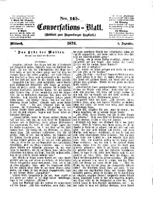 Regensburger Conversations-Blatt (Regensburger Tagblatt) Mittwoch 6. Dezember 1876