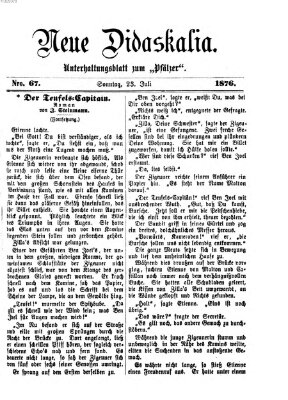 Neue Didaskalia (Pfälzer) Sonntag 23. Juli 1876