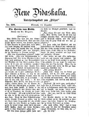 Neue Didaskalia (Pfälzer) Mittwoch 13. Dezember 1876