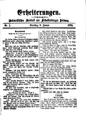 Erheiterungen (Aschaffenburger Zeitung) Samstag 8. Januar 1876