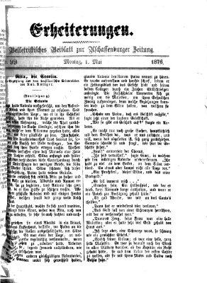 Erheiterungen (Aschaffenburger Zeitung) Montag 1. Mai 1876