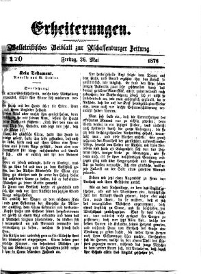 Erheiterungen (Aschaffenburger Zeitung) Freitag 26. Mai 1876