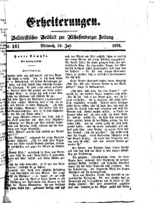 Erheiterungen (Aschaffenburger Zeitung) Mittwoch 19. Juli 1876