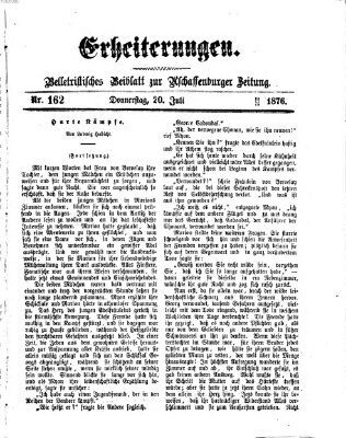 Erheiterungen (Aschaffenburger Zeitung) Donnerstag 20. Juli 1876