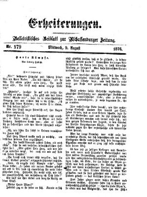 Erheiterungen (Aschaffenburger Zeitung) Mittwoch 9. August 1876