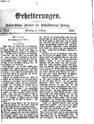 Erheiterungen (Aschaffenburger Zeitung) Dienstag 3. Oktober 1876