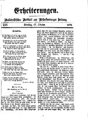 Erheiterungen (Aschaffenburger Zeitung) Dienstag 17. Oktober 1876