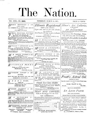 The nation Donnerstag 16. März 1876