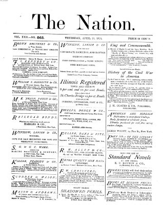 The nation Donnerstag 13. April 1876