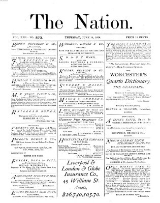 The nation Donnerstag 22. Juni 1876