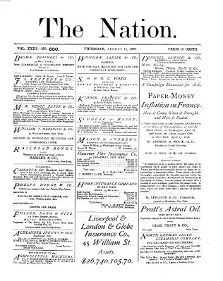 The nation Donnerstag 10. August 1876