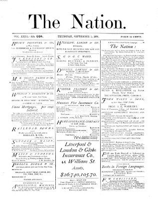 The nation Donnerstag 7. September 1876